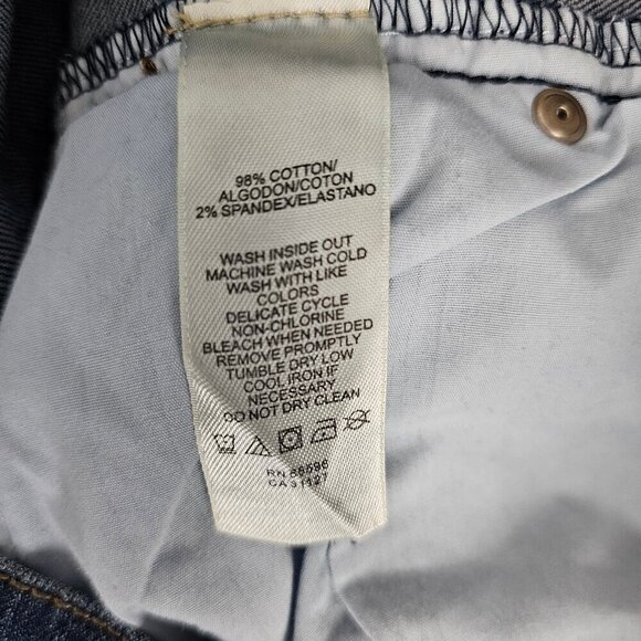 DKNY Ludlow Denim High Waist Blue Bermuda Jean Shorts - Picture 5 of 11